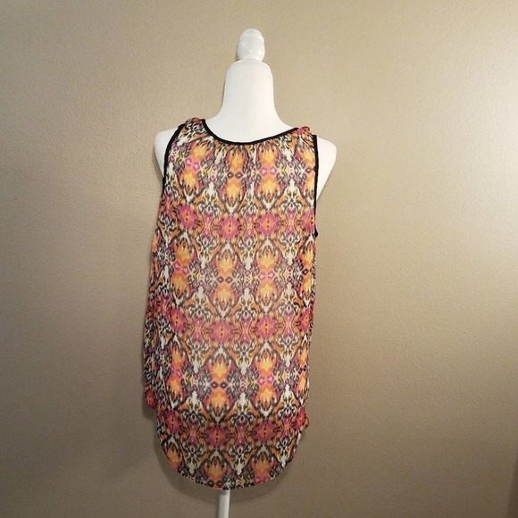 Concept Sheer Animal Print Top Large - Picture 3 of 6